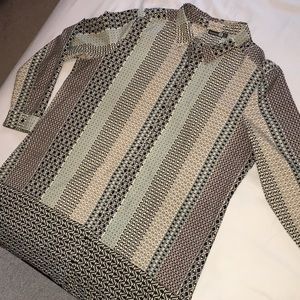 BooHoo Button Down Shirt Shift Dress, Size 14